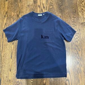 KITH Mens Short Sleeve T-Shirt Quinn Navy